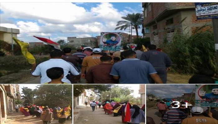 أحرار دمياط ينتفضون من البصارطة رفضا لمرار الانقلاب