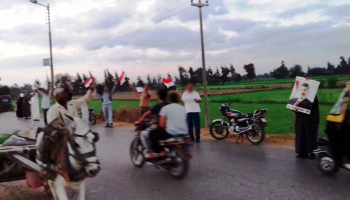 أهالي بلقاس بالدقهلية يواصلون حراكهم لإسقاط الانقلاب