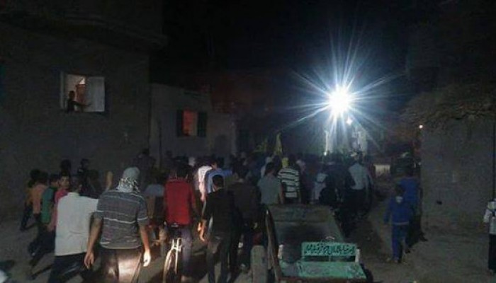 مسيرة ليلية حاشدة لرافضي الانقلاب بحوش عيسى