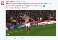 الحساب الرسمي لـ"ستوك سيتي" يستعرض مهارات نجمه "رمضان صبحي"