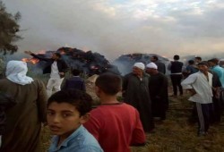 العناية الإلهية تنقذ قرية بالشرقية بعد حريق هائل بشونة لقش الأرز