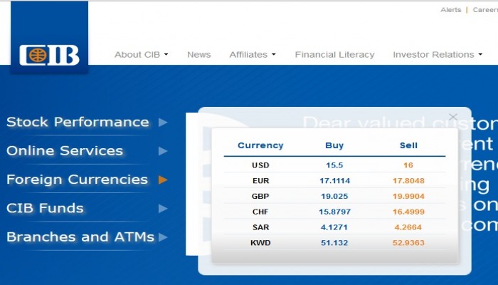 بالصور.. البنك التجارى الدولى يرفع سعر الدولار إلى 16 جنيه