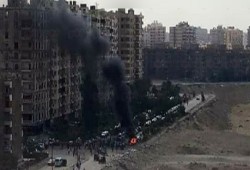 انفجار سيارة مفخخة أمام مقر النادي الأهلي