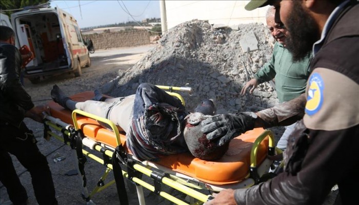 استشهاد 11 مدنيًا في قصف روسي على الريف الغربي لحلب