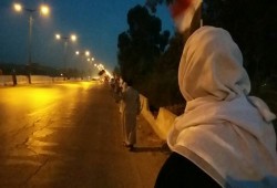 أهالي المنوفية يدشنون أولي فاعليات ثورة الغلابة بسلسلة بشرية أمام مدينة بركة السبع