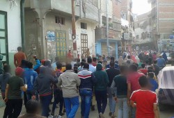 مسيرة حاشدة لثوار دمياط بقرية البصارطة