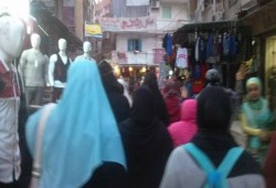 حرائر العصافرة بالإسكندرية يتظاهرن تنديدا بغلاء الاسعار