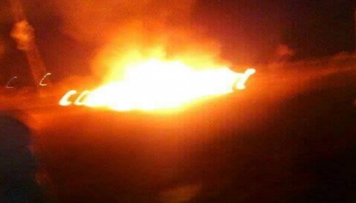 مجهولون يقطعون طريق حوش عيسي أبو المطامير أمام سيارات داخلية الانقلاب