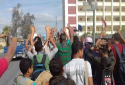 مسيرة لـ "طلاب ضد الانقلاب" بأبو المطامير ضد اعدام الشرفاء