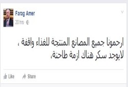 الانقلابي فرج عامر : الأزمة طاحنة أرحمونا