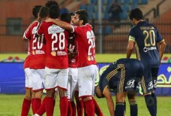 العادة لا تتغير.. الأهلي يضرب الإنتاج بثنائية في شوطه المفضل