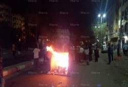 تظاهرات واحتجاجات وقطع طريق بالنوبة (صور)