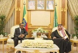 استقبال حافل لرئيس وزراء أثيوبيا في "الرياض"