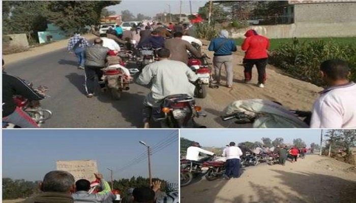 5 مظاهرات متنوعة بالمنوفية تهتف بالحرية والكرامة الانسانية فى جمعة لسها ثورة يناير