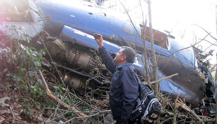 مصرع 5 جراء تحطم مروحية إيرانية في بحر قزوين
