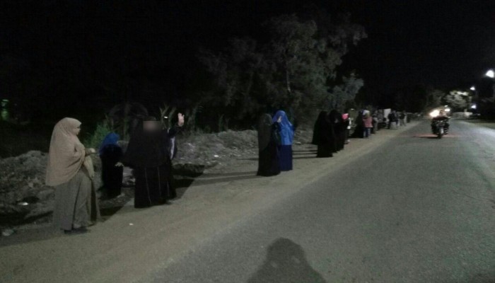 المنوفية : سلسلة بشرية لثوار المنوفية بالكوادي ضد الانقلاب