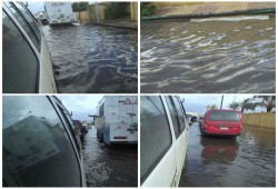 بالصور .. الاسكندرية "تغرق في المياه" مع بداية الشتاء ومسؤولي السيسي"نايمين"