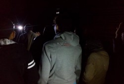 كفرالشيخ:رغم برودة الجو والشتاء تظاهرة شبابية ببلطيم .. وسط هتافات "السيسي خاين"