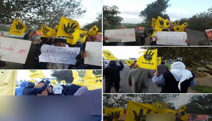 رغم الأمطار : ثوار فاقوس بالشرقية يدشنون تظاهرات اسبوع"توحدوا" ويدعون لوحدة الصف الثوري