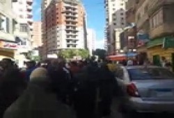 أحرار الإسكندرية ينتفضون من محطة مصر بمسيرة تطالب بوحدة الثوار