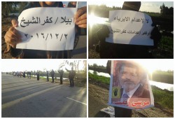 سلسله بشريه علي طريق بيلا/الحامول تندد بغلاء الأسعار وتدهور المعيشة