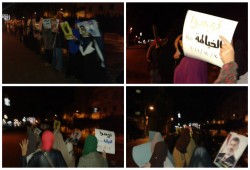 بعد تنظيمهم سلسلة بشرية ثوار دمياط ينظمون مسيرة تجوب" الخياطة و البصايلة و الجواهرة"