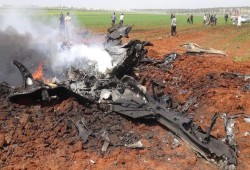 سقوط طائرة حربية للنظام السوري فوق حلب وهلاك طاقمها