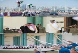 استقبال حافل للملك سلمان بالدوحة