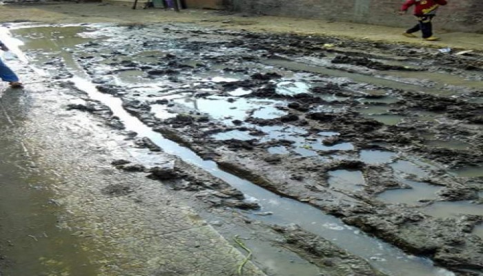 قرية بالشرقية تغرق في مياه الصرف الصحي.. وسط تجاهل مسئولي الانقلاب