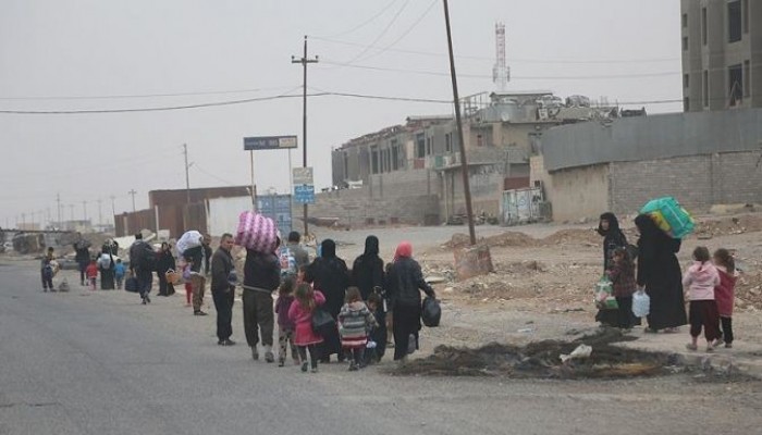 الأمم المتحدة: عدد النازحين من الموصل تجاوز 82 ألفًا