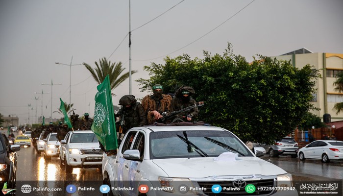 عرض عسكري لـ"القسام" بغزة في الذكرى 29 لانطلاقة حماس