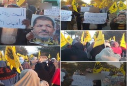 ثوار فاقوس بالشرقية يدشتون تظاهرات"الحرية حق"