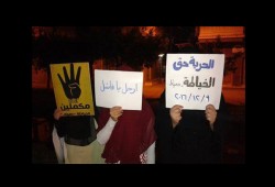 رغم انتهاكات داخلية الانقلاب سلسلة بشرية لثوار دمياط تنديد بجرائم الانقلاب