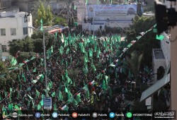 عشرات الآلاف بمسيرة حاشدة بالذكرى الـ29 لانطلاق حماس