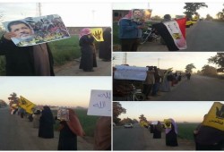 ثوار الشرقية يواصلون مظاهرات "الحرية حق" في يومها الثالث