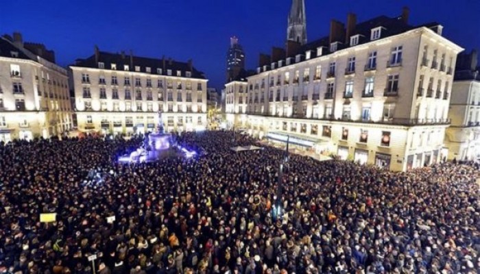 مظاهرة في باريس تنديدا بقصف حلب