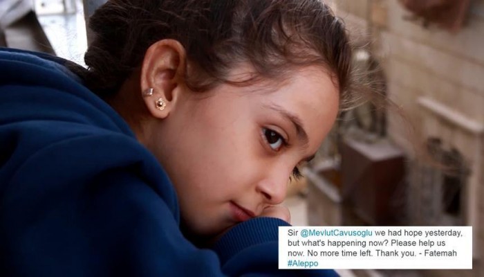 جاويش أوغلو يحاور "أيقونة حلب" على تويتر