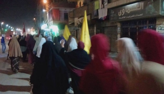 تظاهرات بديرب نجم بالشرقية تضامنا مع حلب في ختام اسبوع "الحرية حق"