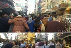 أزيحوا السيسي وبشار .. ثوار الإسكندرية يتظاهرون ضد الانقلاب العسكري وتضامنا مع حلب