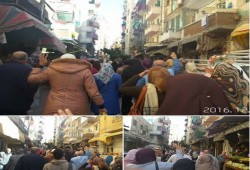 أزيحوا السيسي وبشار .. ثوار الإسكندرية يتظاهرون ضد الانقلاب العسكري وتضامنا مع حلب
