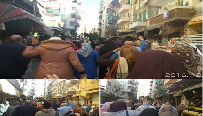 أزيحوا السيسي وبشار .. ثوار الإسكندرية يتظاهرون ضد الانقلاب العسكري وتضامنا مع حلب
