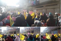 مسيرة حاشدة بالشرقية تنتفض للتضامن مع حلب وازاحة السيسي