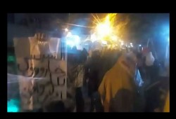 ثوار كوبرى الناموس يتظاهرون تنديدا بمجازر حلب وجرائم عسكر مصر