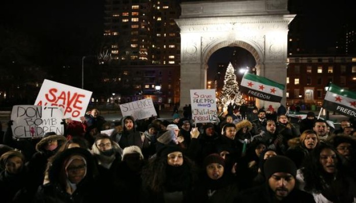 تظاهرات بأوروبا وأميركا وتركيا للتضامن مع "حلب"