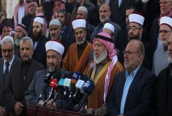 وقفة لـ "علماء فلسطين" بغزة تنديدا بما يجري في حلب