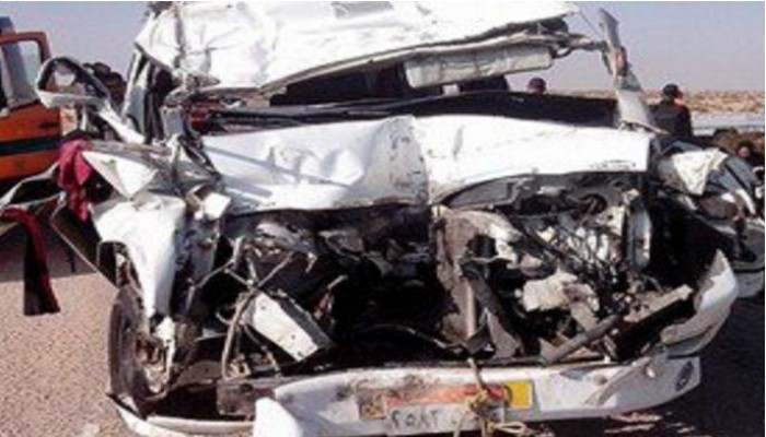 مصرع وإصابة 10مواطنين في حادث تصادم بمحور 26 يوليو