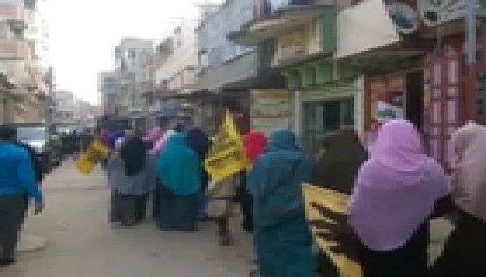 أحرار دمياط يواصلون النضال فى جمعة "هنشيل الفقر والظلم"