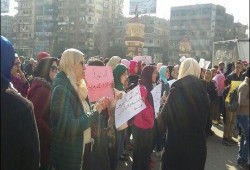 وقفة لطلاب الثانوية بالشرقية إحتجاجا على قرار تعليم الانقلاب