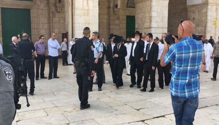 78 مستوطنًا يقتحمون الأقصى في رابع أيام الـ "حانوكا