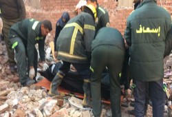 7 وفيات بينهم 4 أطفال نتيجة انهيار عقار عزبة الصفيح بالدقهلية